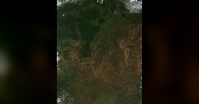 Fires speckled the landscape of central Brazil in mid -June 2016 - a sign that the rainy season has ended and that farmers and agriculturists are work