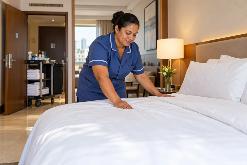 Imagem ilustrativa: camareiras de hotel