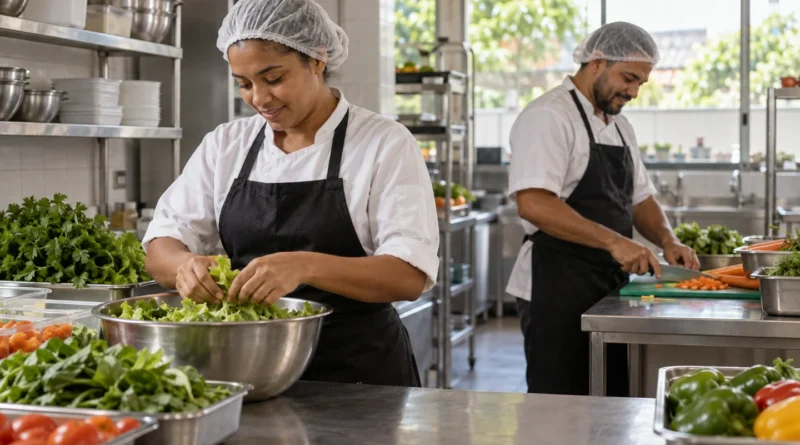 Imagem ilustrativa: cozinheiros em restaurante
