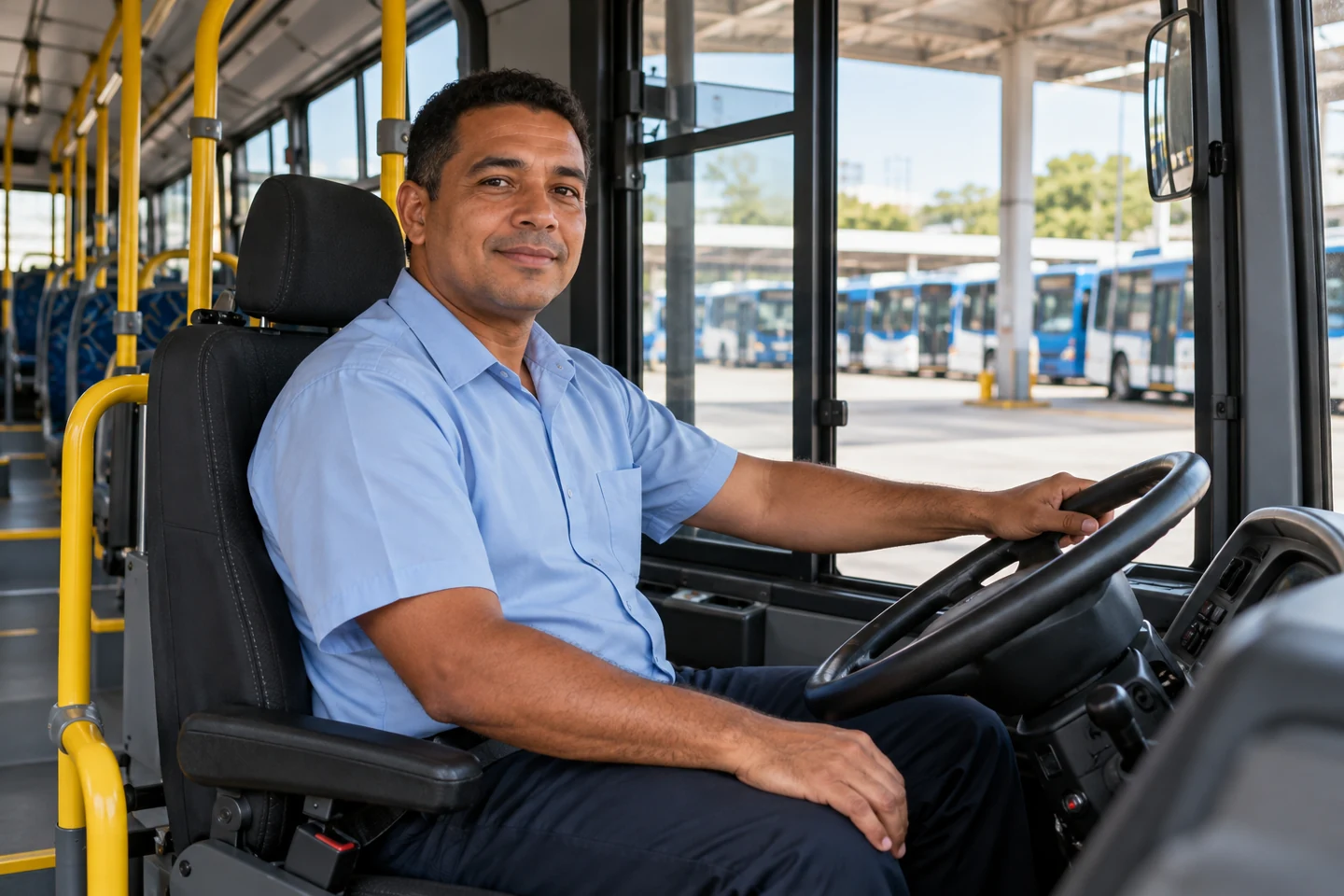 Imagem ilustrativa: motoristas de ônibus