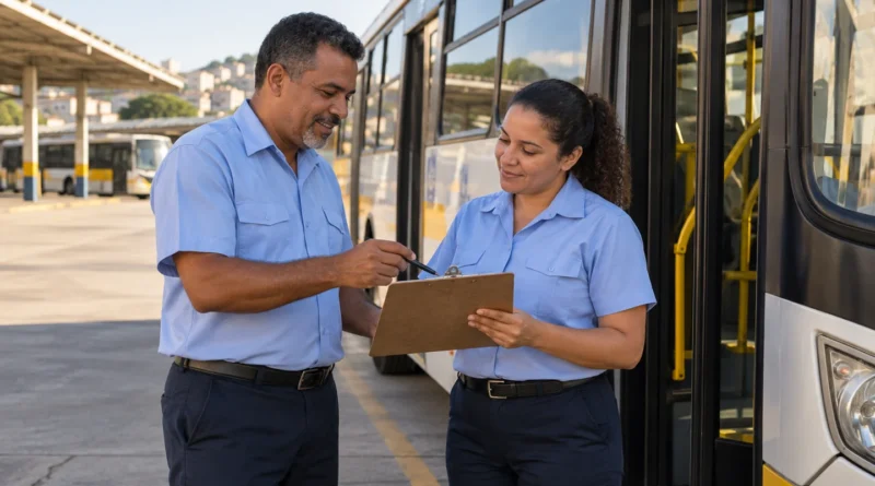 Imagem ilustrativa: motoristas de ônibus
